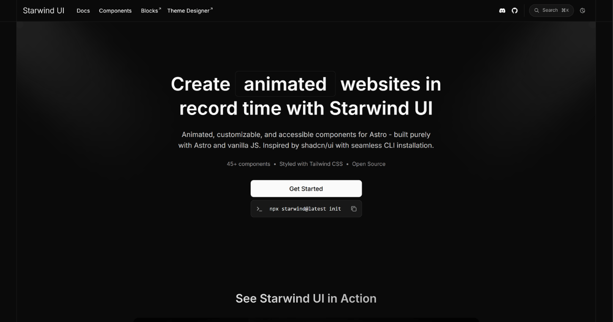 Starwind UI (Website)